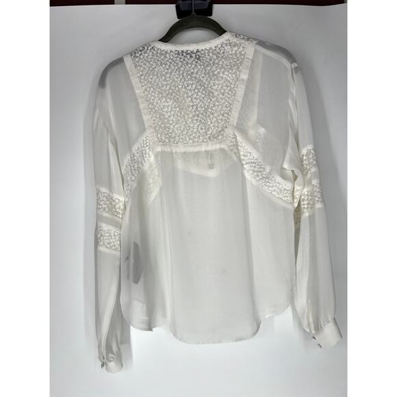 The Kooples white Lace detailing blouse XS - Picture 7 of 7